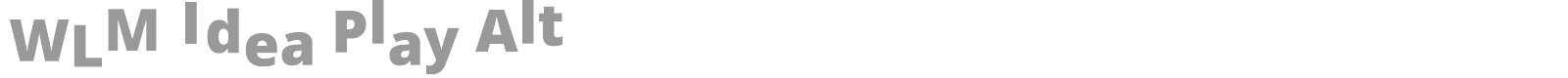 WLM Idea Play Alt font preview